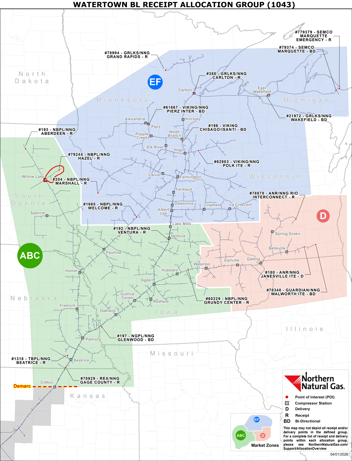 Watertown Branch Line Allocation Group (1043)
