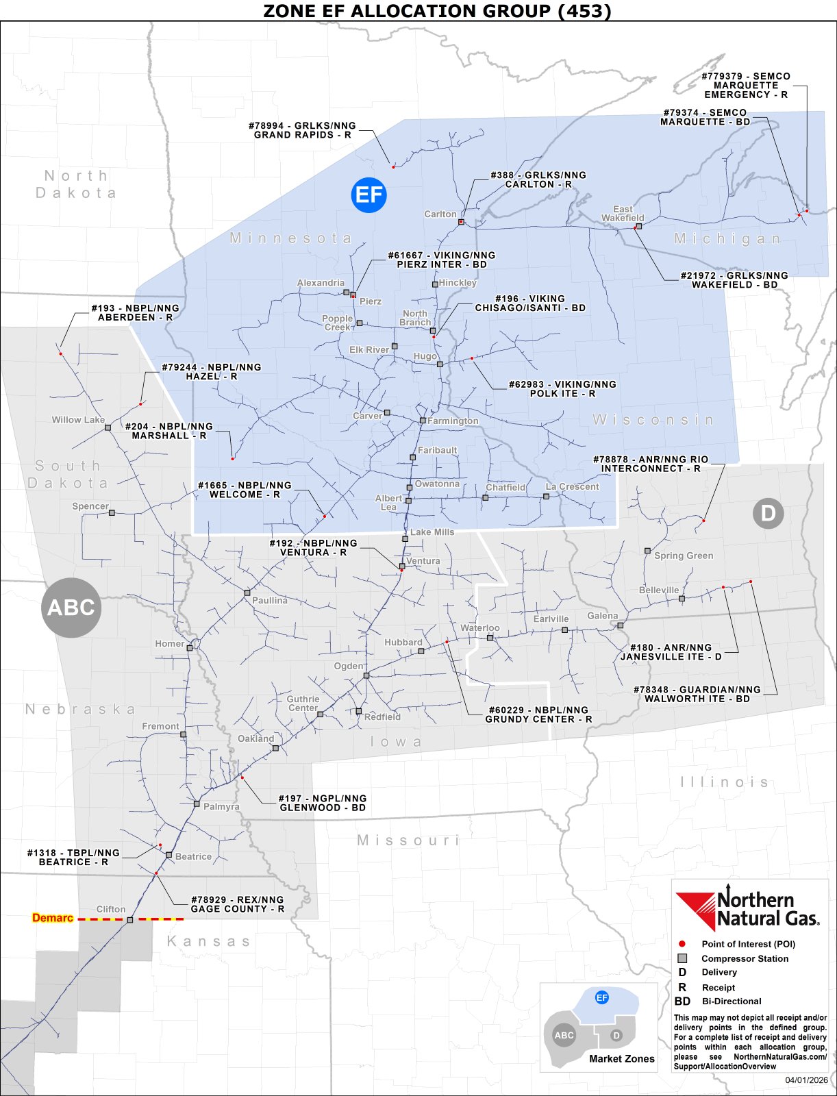 Zone EF Allocation Group (453)