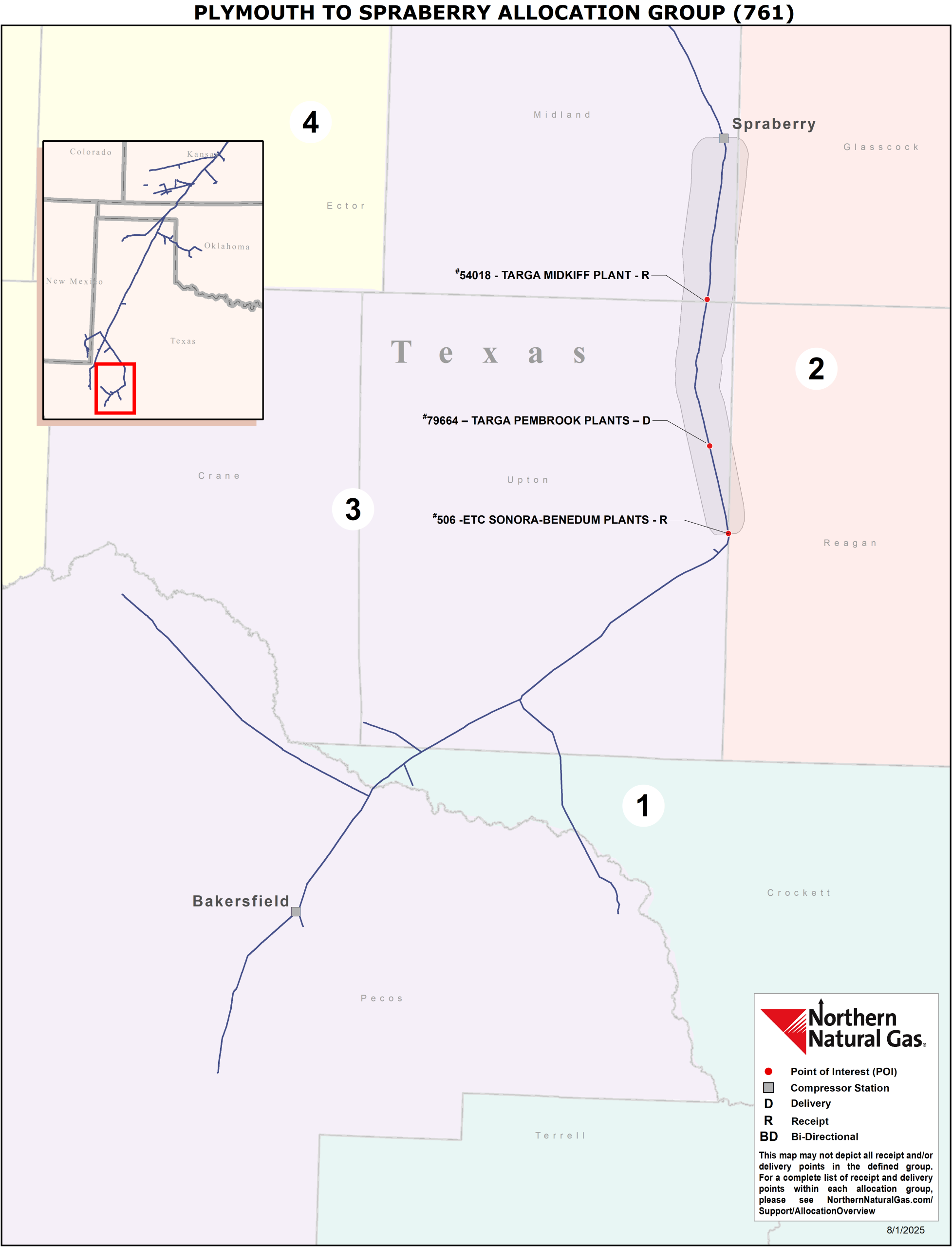 Plymouth to Spraberry Allocation Group (761)