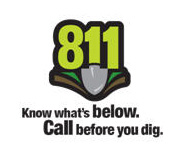Know what's below. Call 811 before you dig logo.