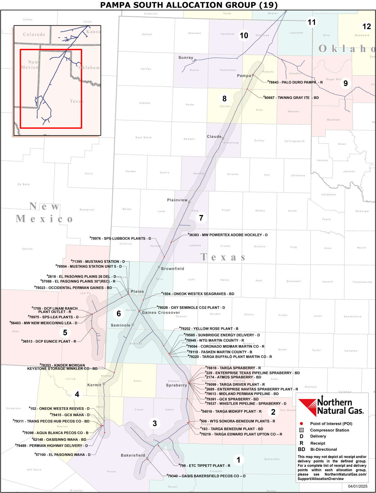 Pampa South Allocation Group (19) map