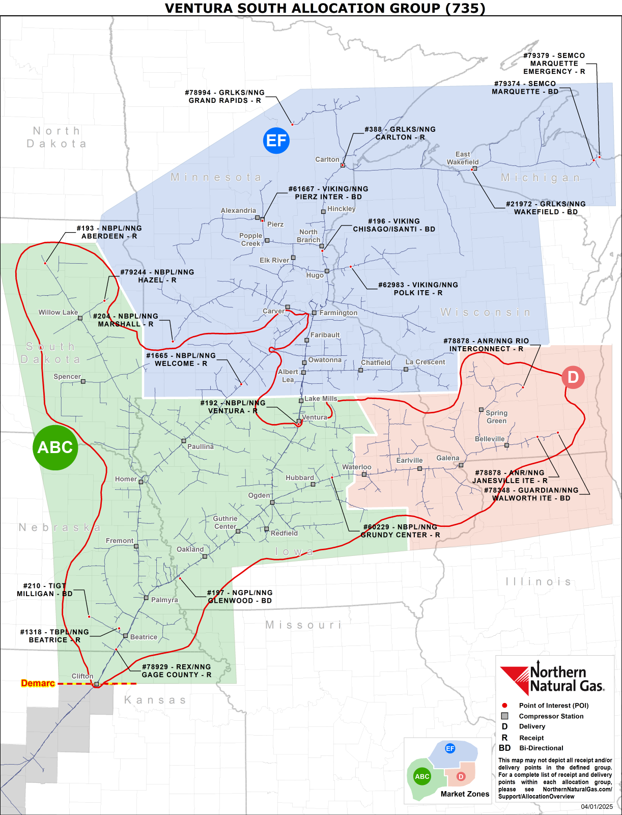 (735) Ventura South Allocation Group Map