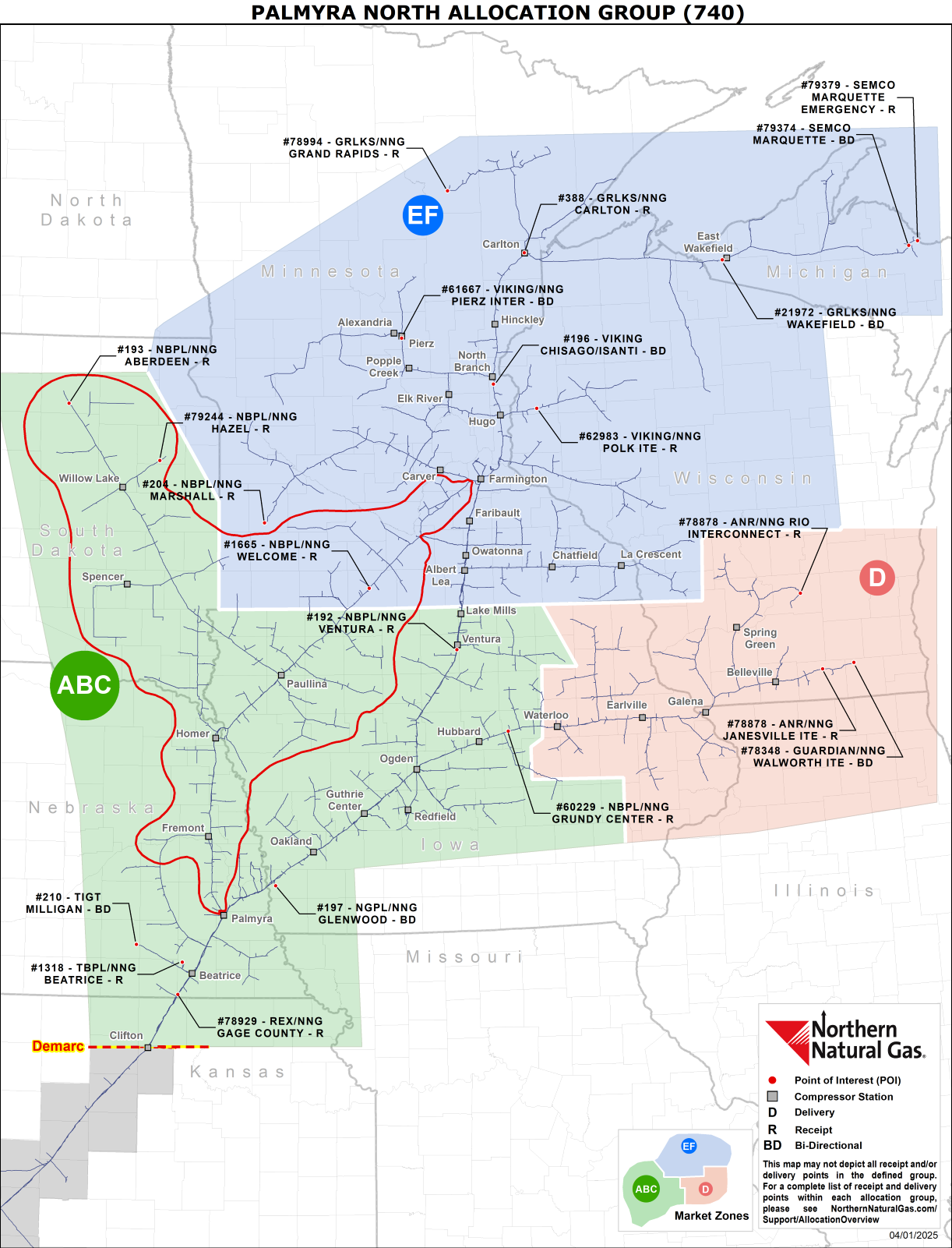 740 Palmyra North Allocation Group Map