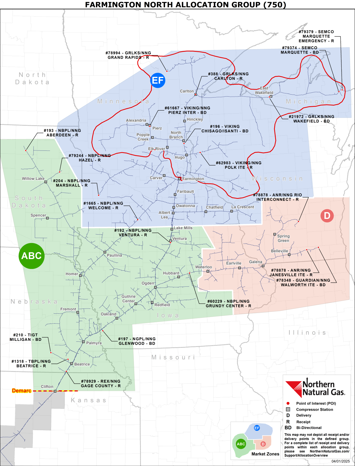 750 Farmington North Allocation Group Map