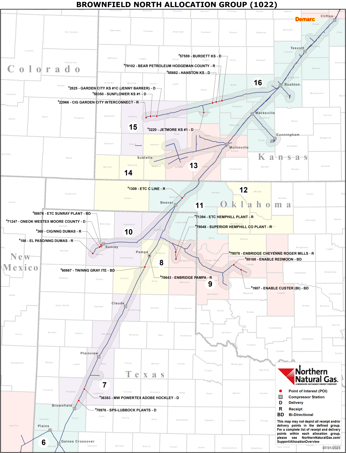 (1022) Brownfield North Allocation Group Map