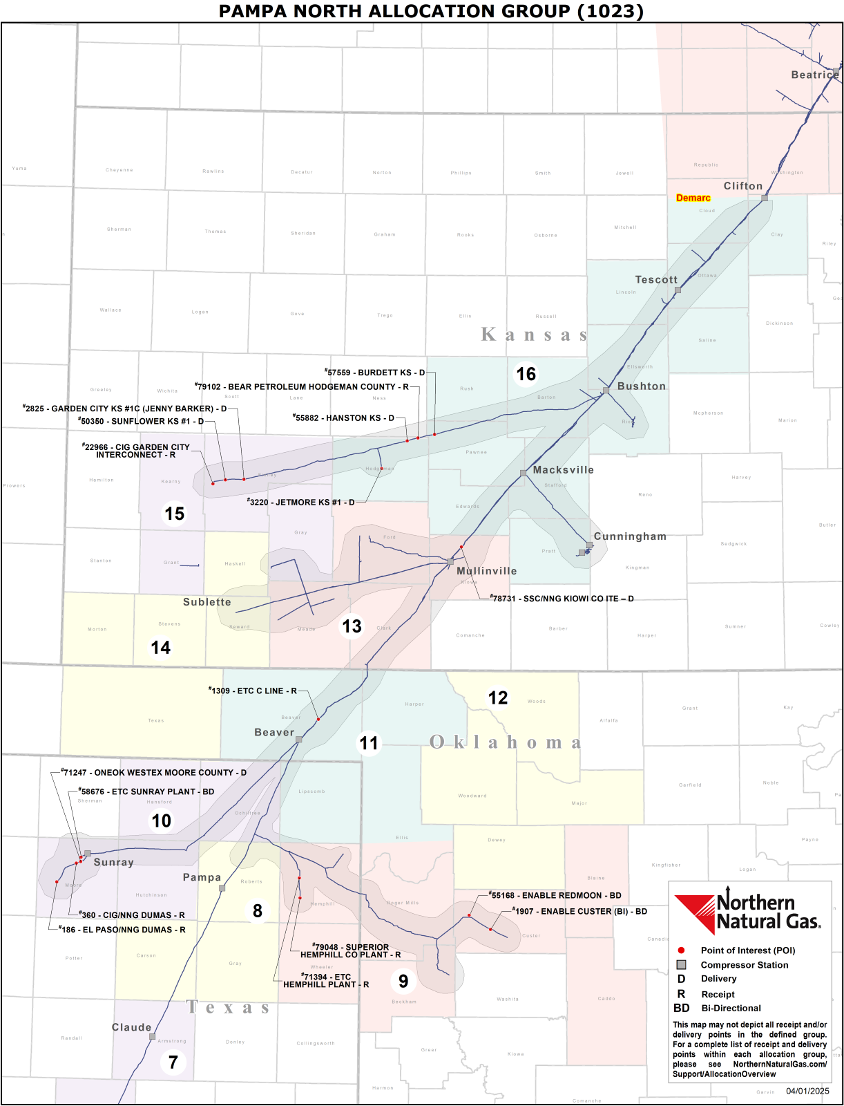 (1023) Pampa North Allocation Group Map