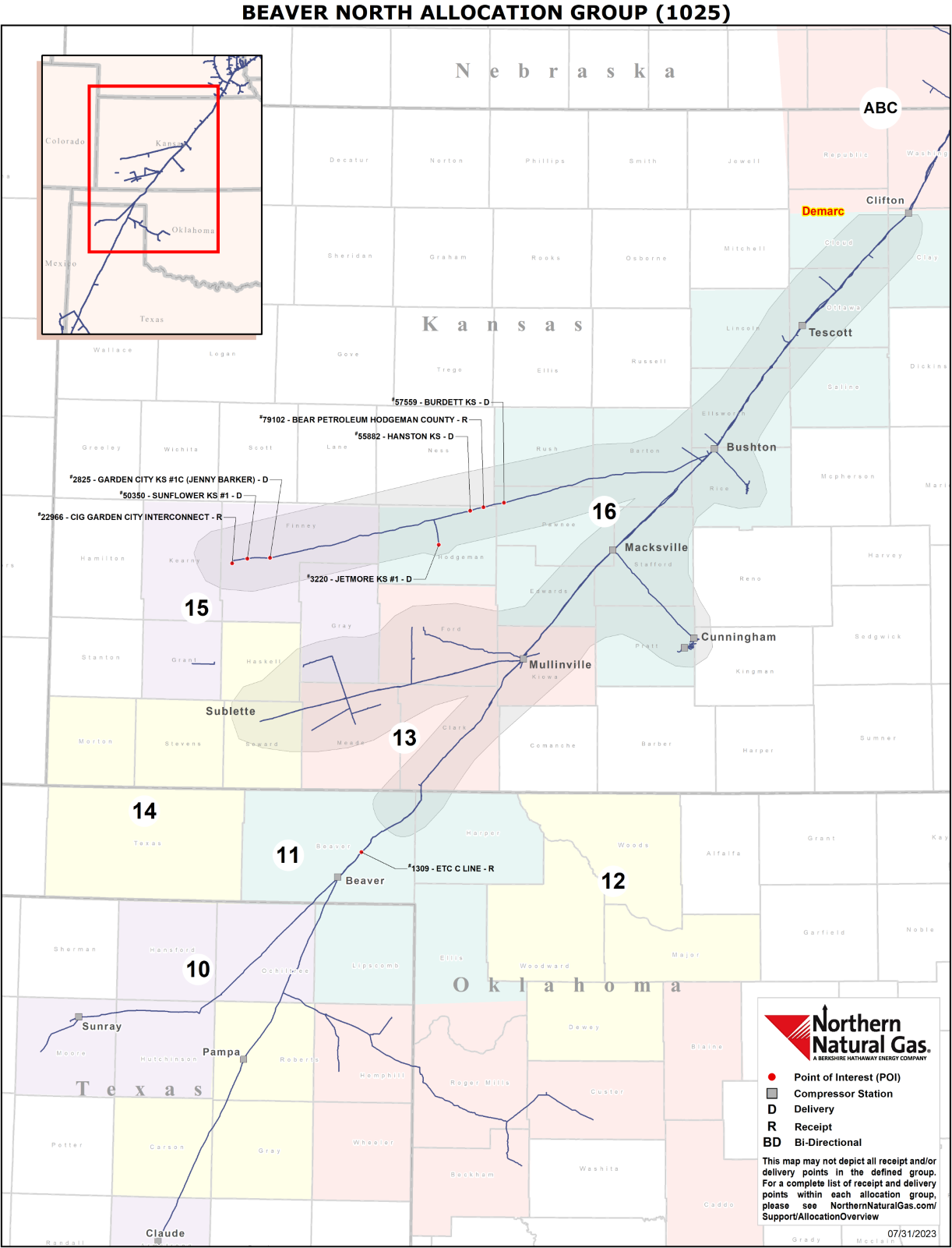 (1025) Beaver North Allocation Group Map