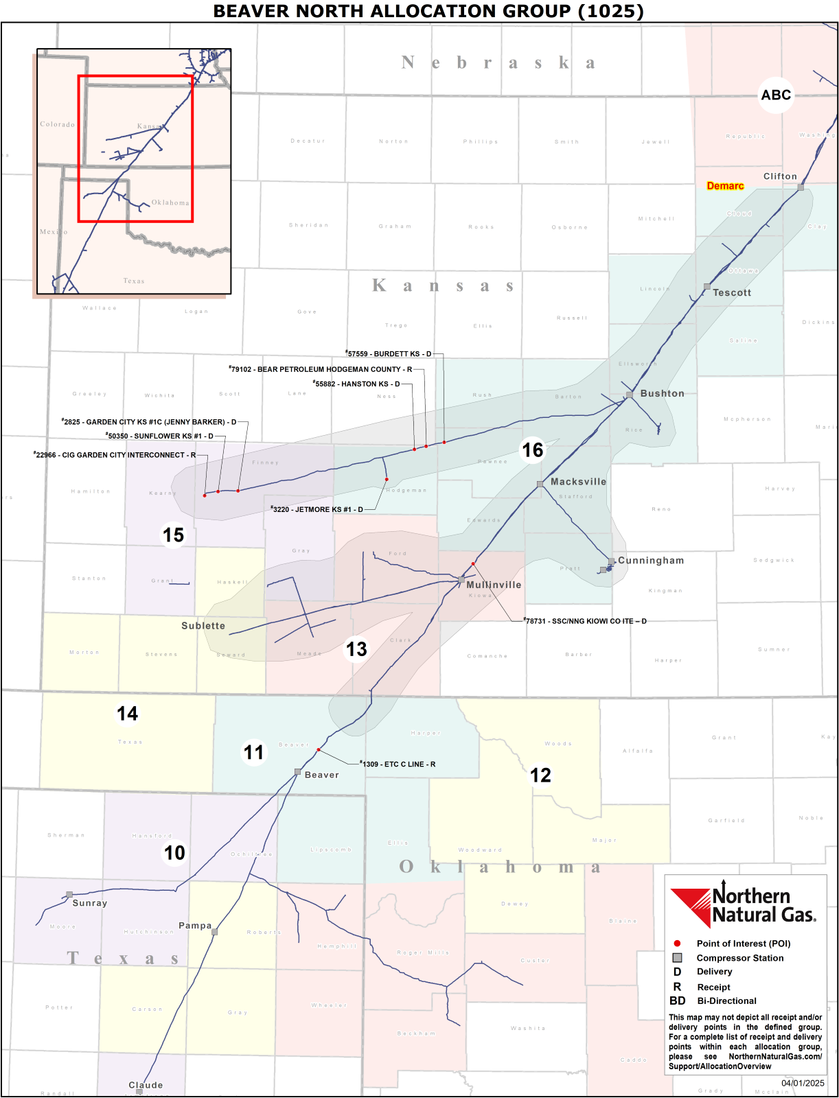 (1025) Beaver North Allocation Group Map