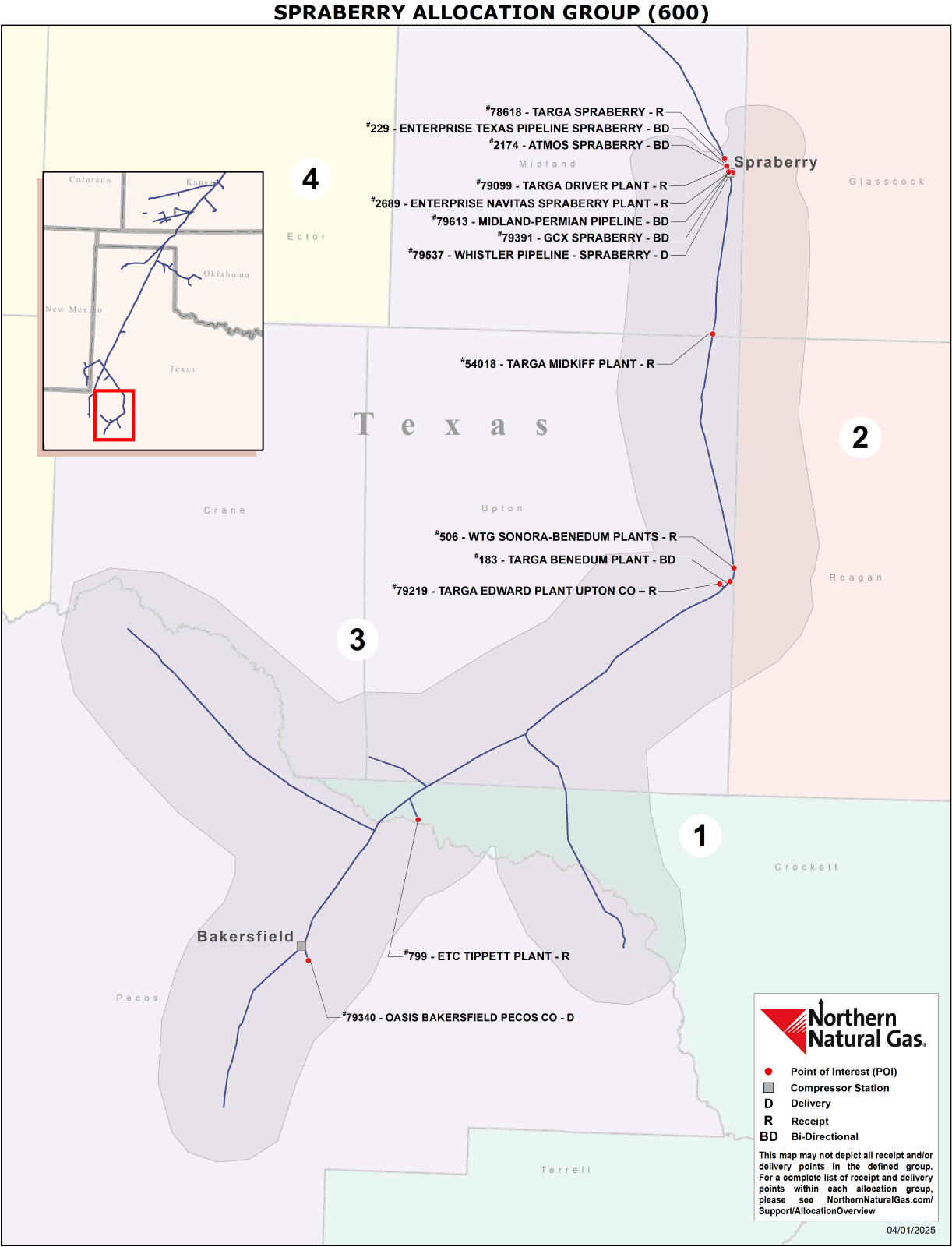 (600) Spraberry Allocation Group Map