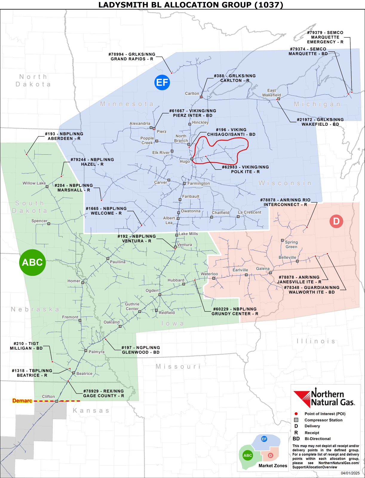 1037 Ladysmith Branch Line Allocation Group