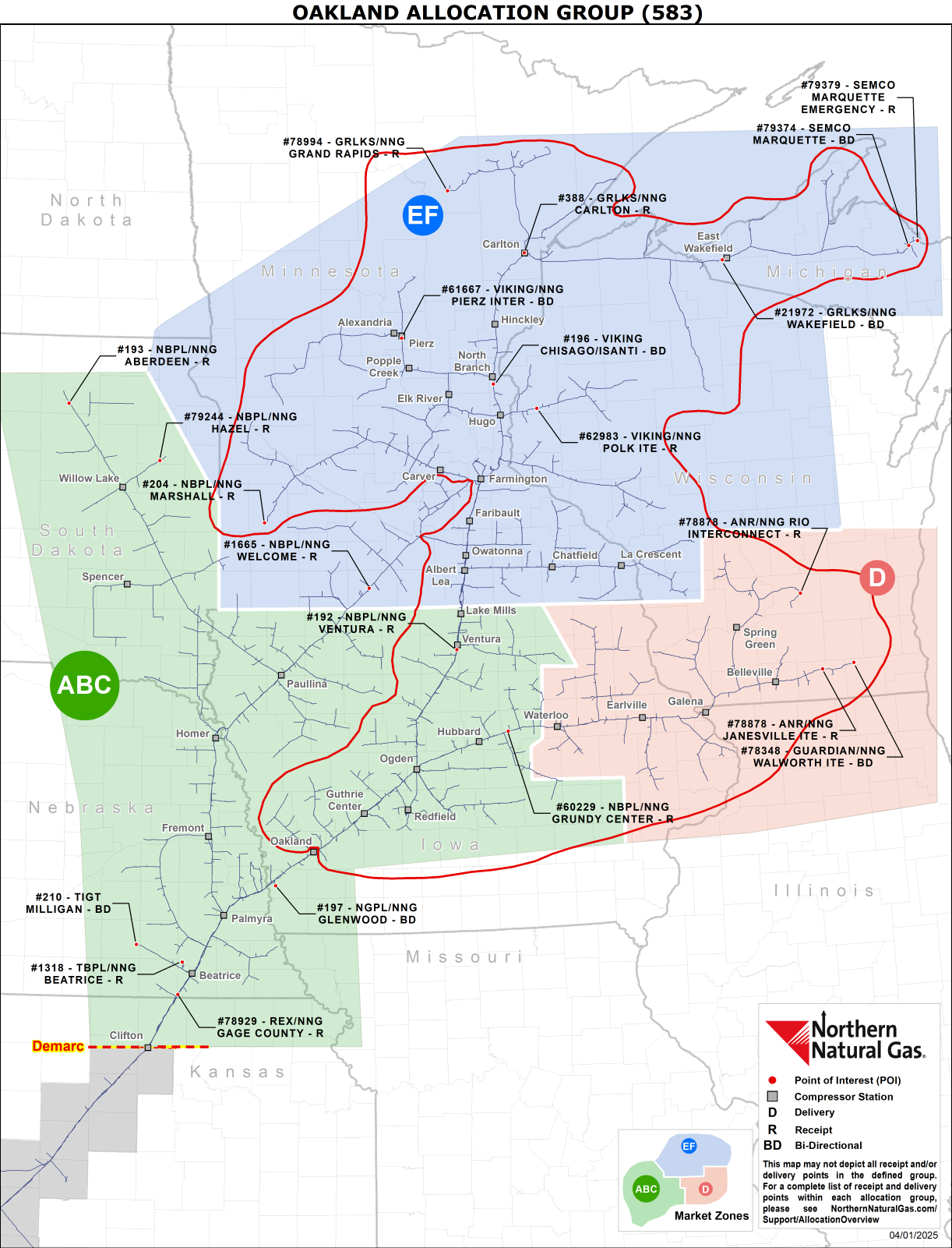 583 Oakland Allocation Group Map