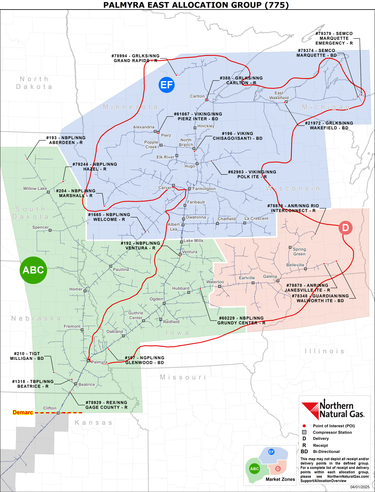 (775) Palmyra East Allocatin Group Map