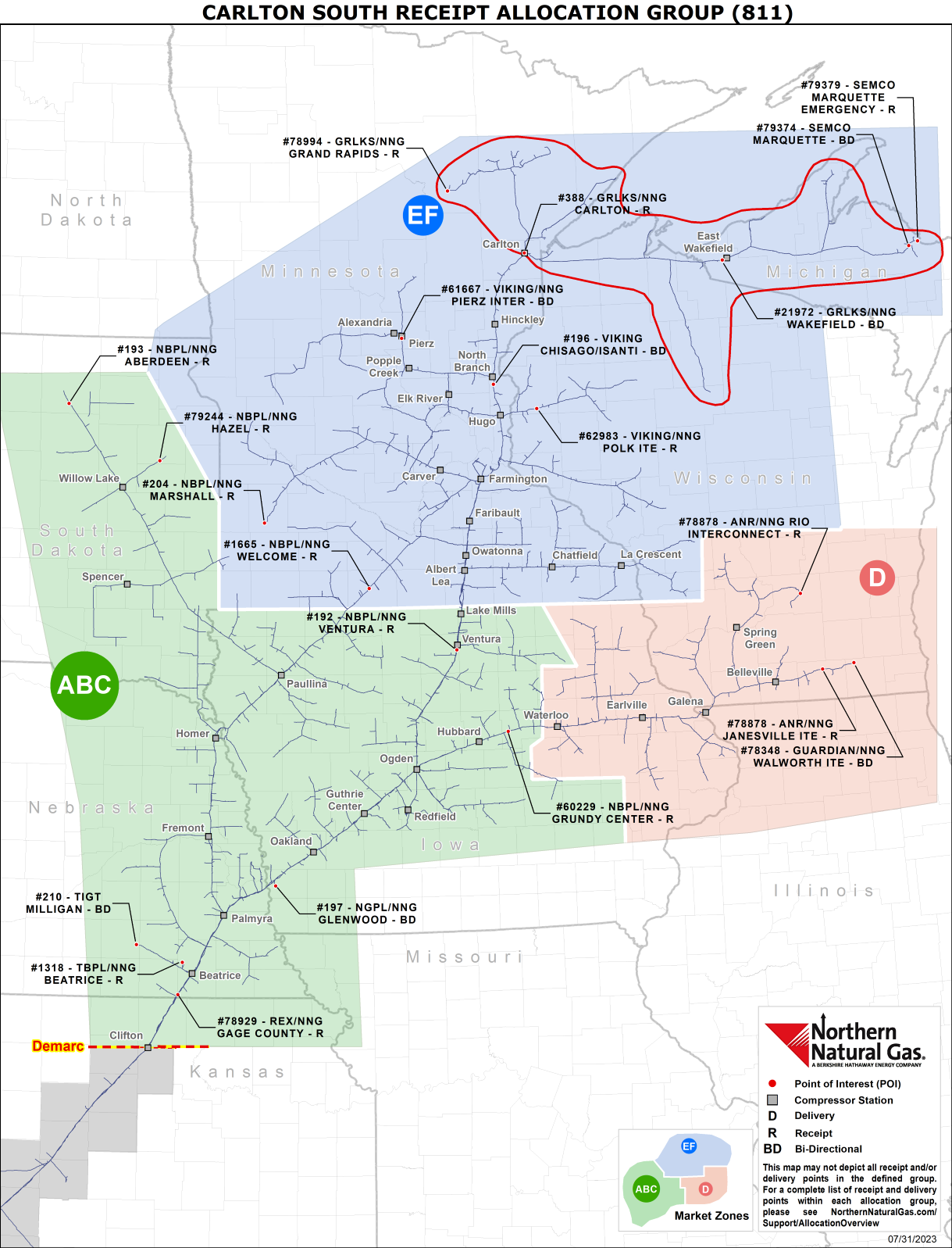 (811) Carlton South Allocation Group Map